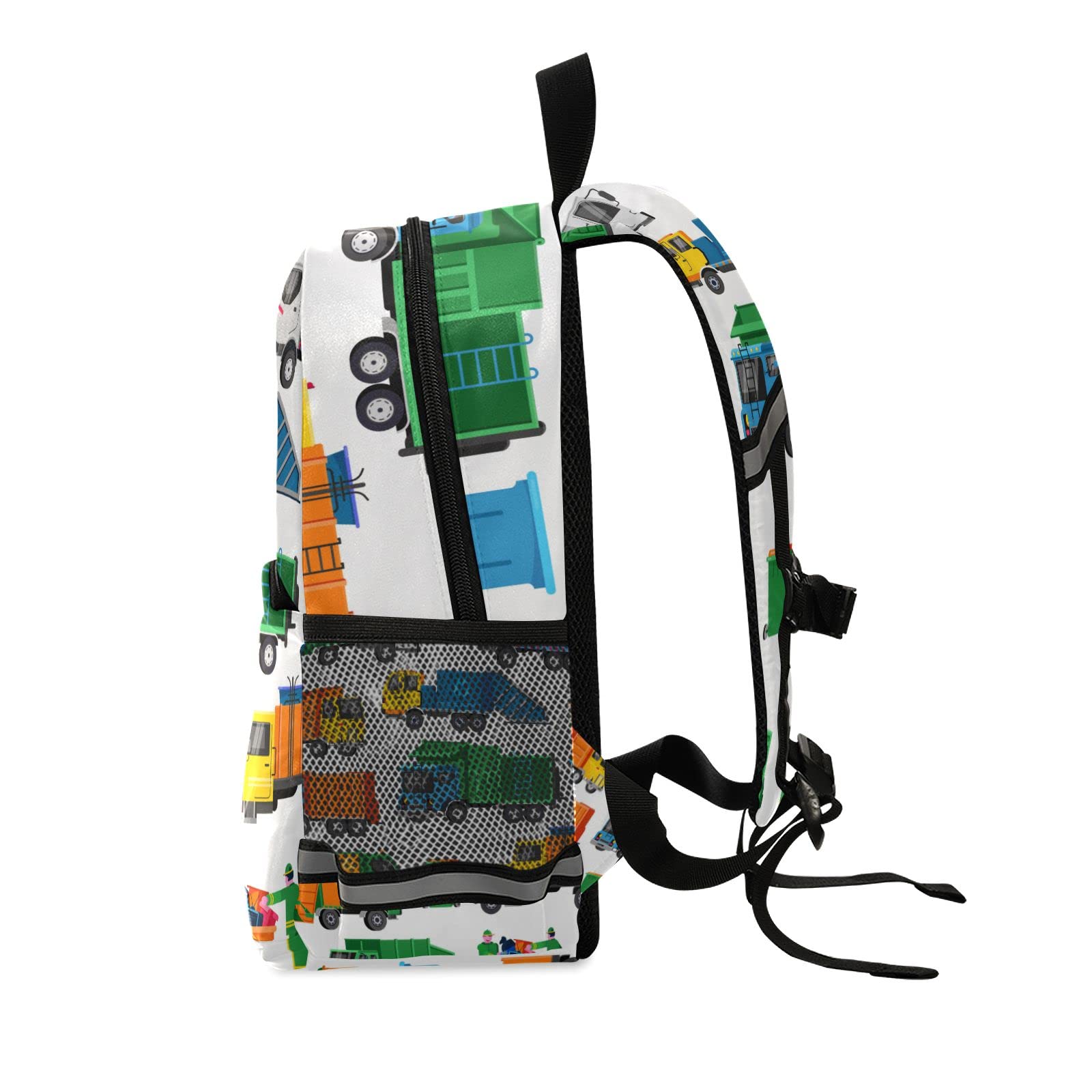 Garbage Truck Preschool Backpacks,Kid's Casual Travel Bookbag with Leash,Cute Toddler Backpacks for Boys and Girls