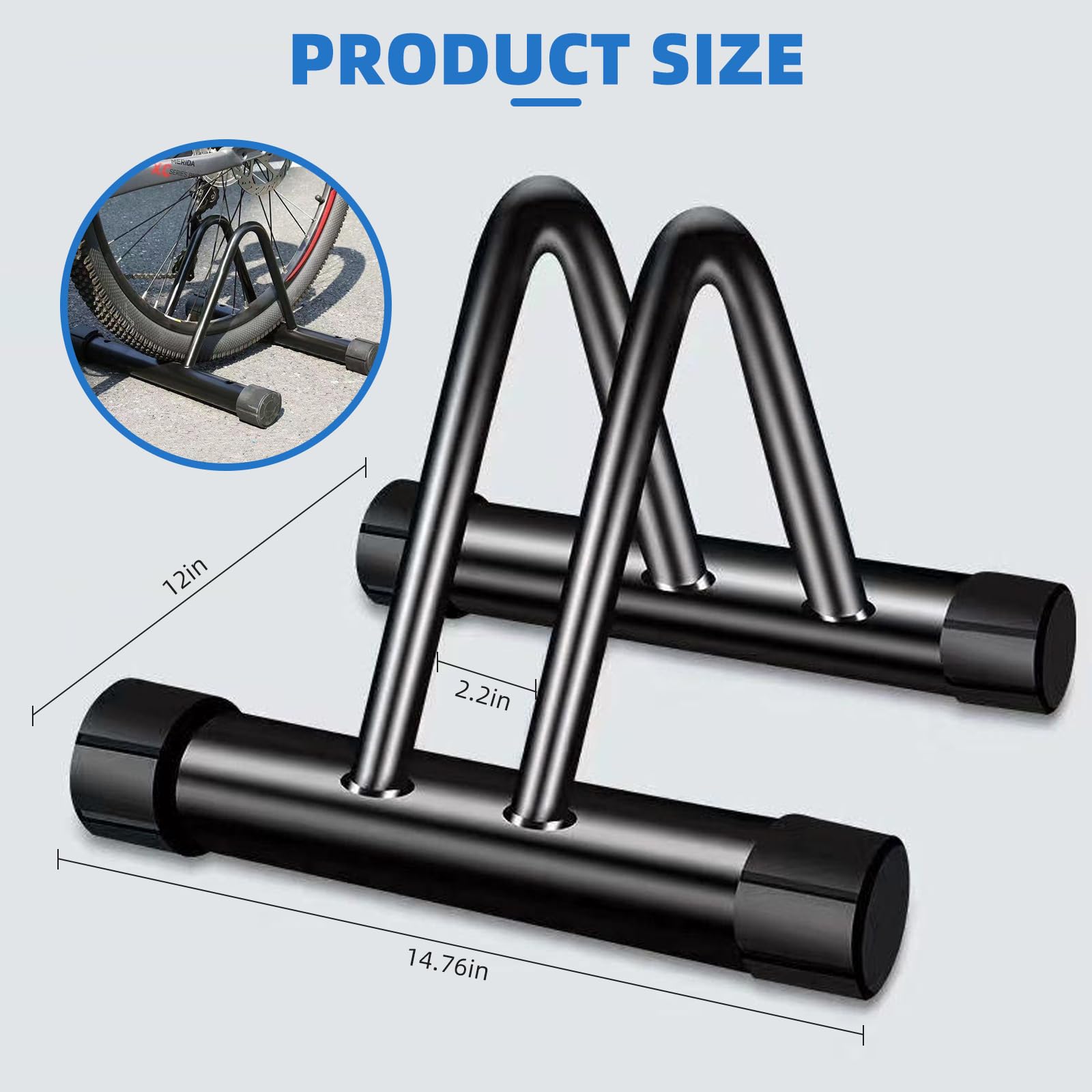 ENGWE MTB Support de vélo extérieur en métal, support de rangement pour vélo, support de stationnement pour vélo pour garage ou abri de jardin (1 station de vélo)