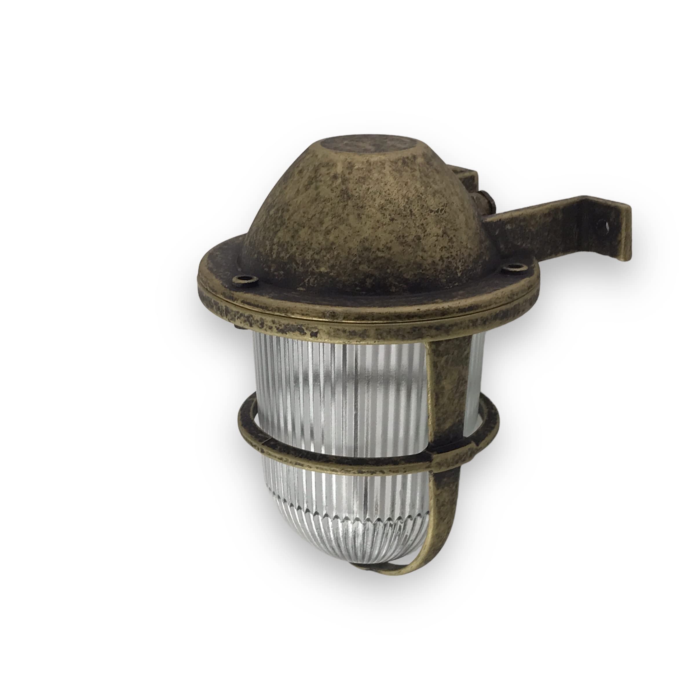 Mat Oxidation Lampada ad angolo in ottone massiccio pressofuso con rete a rete