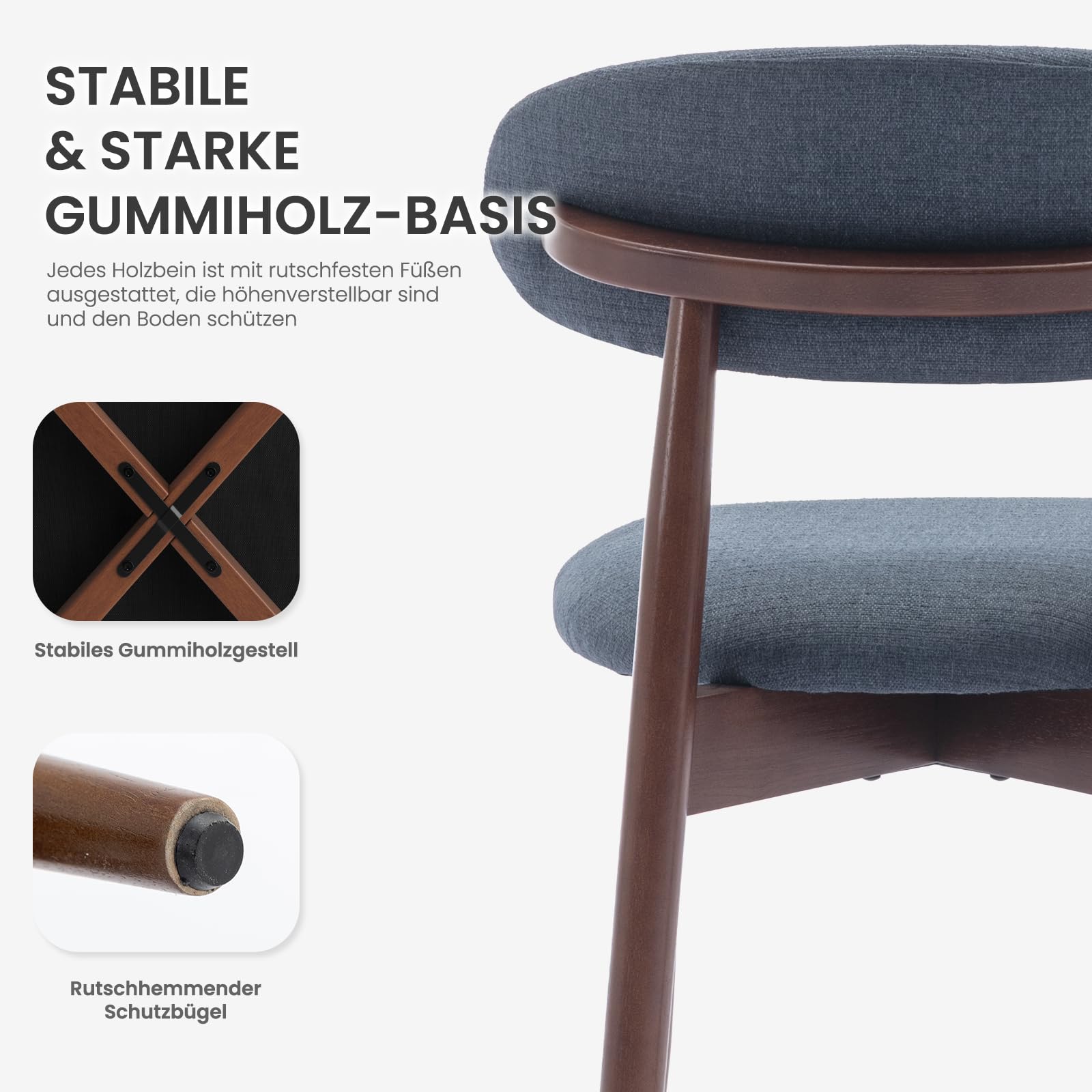 Colamy Küchenstuhl Esszimmerstühle 4er Set – Bild 4