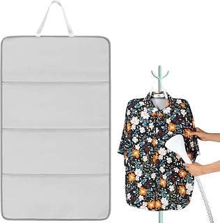 Steamer Board for Clothes Foldable Steam Board Stand for Steaming Clothes Hanging Ironing Board Hanging Steam Iron Pad for Home and Travel,26.8 x 16 inches (Gray)