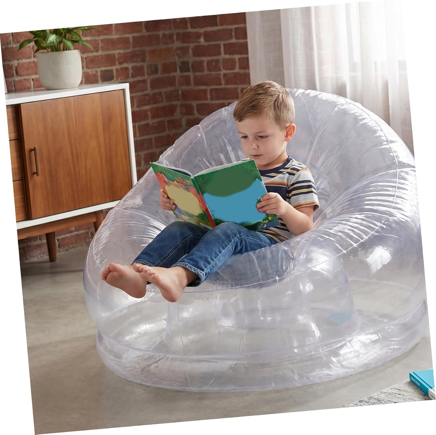 Inflatable Boys and Girls Sofa Chair PVC Portable for Bedroom