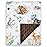 HOMRITAR Baby Blanket for Boys Girls Soft Plush Minky Blanket with Double Layer Dotted Backing for Toddler Nursery with Woodland Animals Printed 30 x 40 Inch (75 x 100 cm)