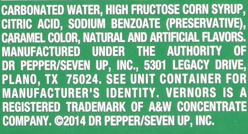 Miniatura 7 de Vernors Gaseosa de jengibre. 12 Latas de 12 onzas.