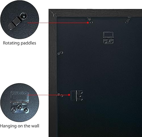 Miniatura 6 de VCK Marco de fotos de 24 x 36 pulgadas, exclusivo marco de póster grande negro para pared, galería en casa, oficina, 1 paquete