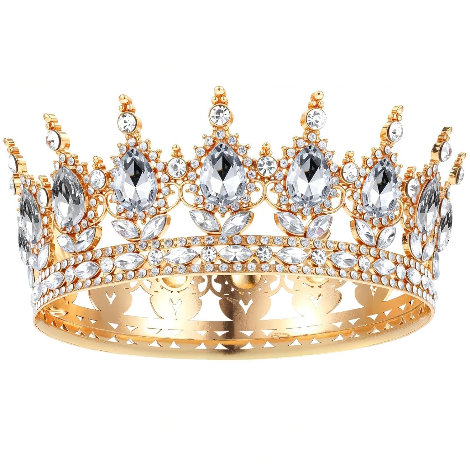 Crown for Women Queen,Gold White Tiara Crown for Women Wedding, Pageant, Bridal Headpiece, Birthday Party, Prom, Festival,... - Review, Price and Buying Guide