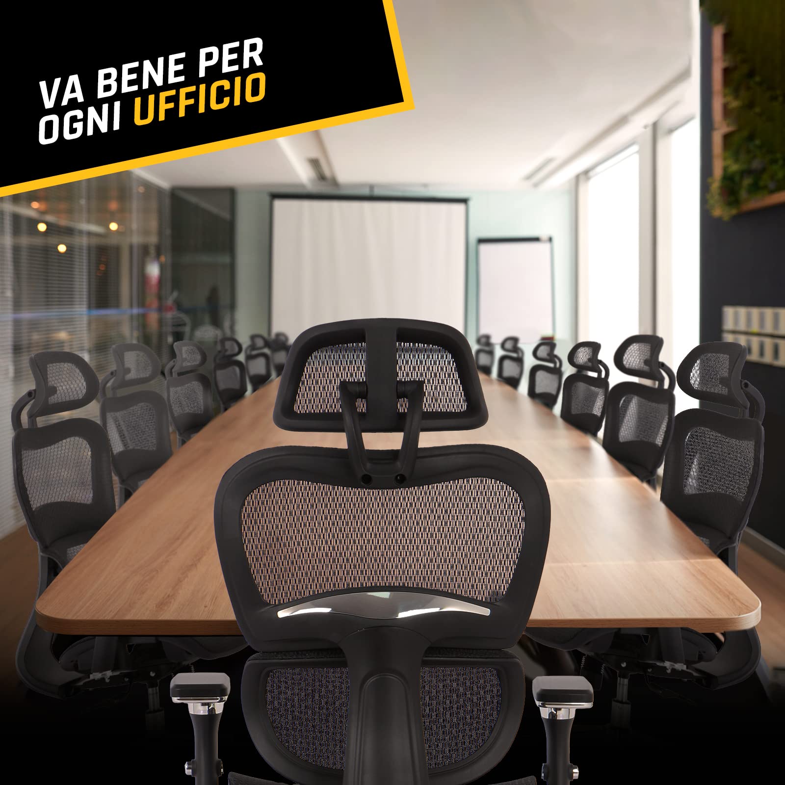K800 Sedia Ergonomica da Ufficio, Poltrona Girevole, Ottima Come Gaming | Braccioli 4D e Supporti Lombari Cervicali Regolabili, Ergonomia ai Massimi Livelli, Supporto Lombare Dinamico