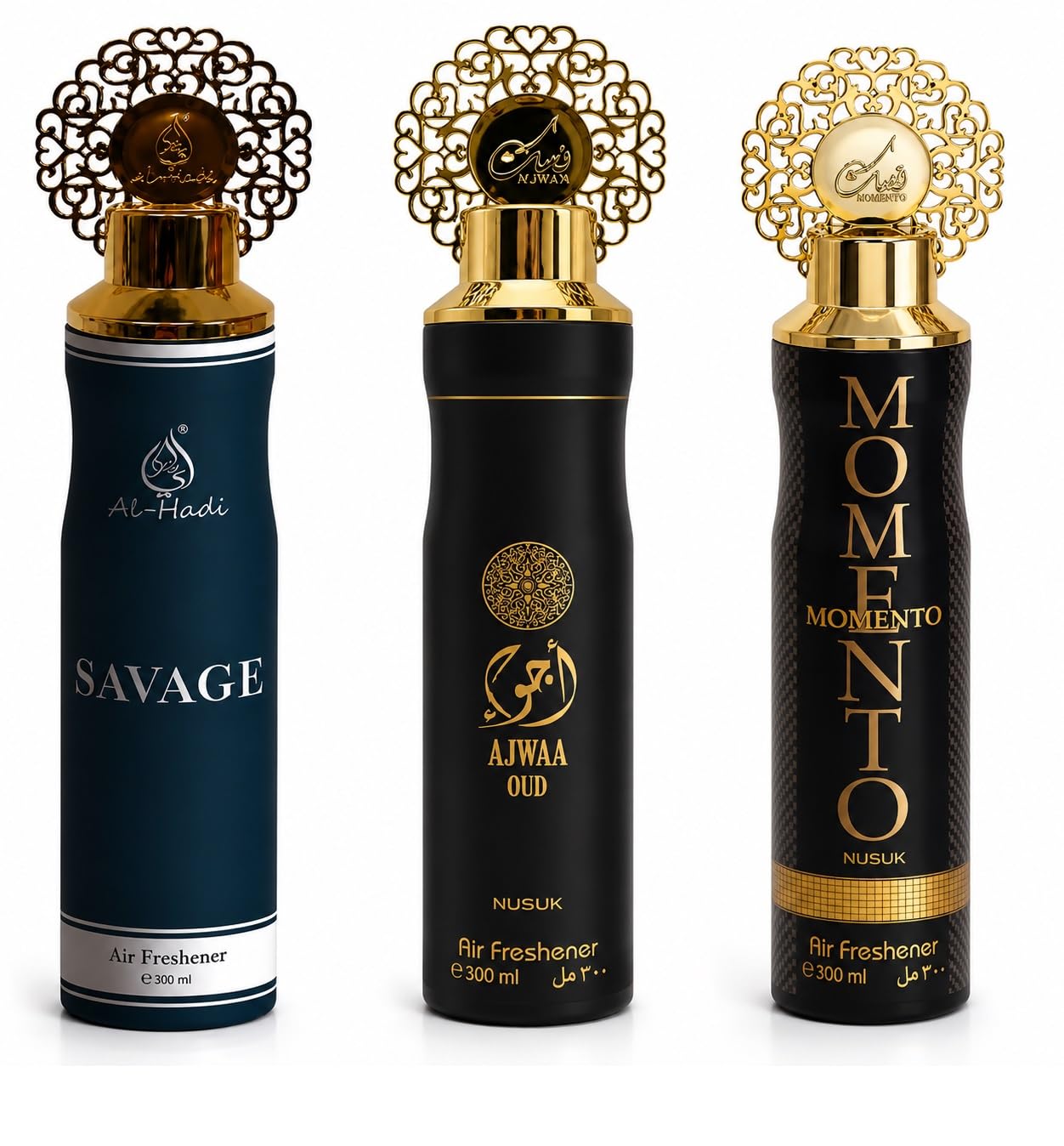 Air Freshener Room Spray Multi Selection 310 ml OR 300 ml Each Wholesale by Modaleo Collections (Ajwa Savage Momento)