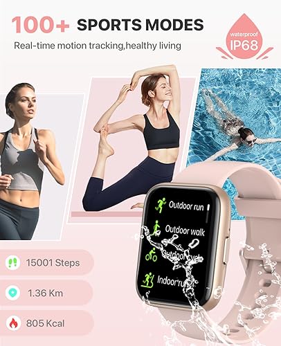 Miniatura 5 de Relojes inteligentes para hombres y mujeres, pantalla dinámica HD de 1.85 pulgadas, notificacionesllamadas Bluetooth, más de 110 modos deportivos