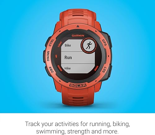 Miniatura 4 de Garmin Instinct Solar - Reloj inteligente resistente para exteriores alimentado por energía solar, aplicaciones deportivas integradas y monitoreo de