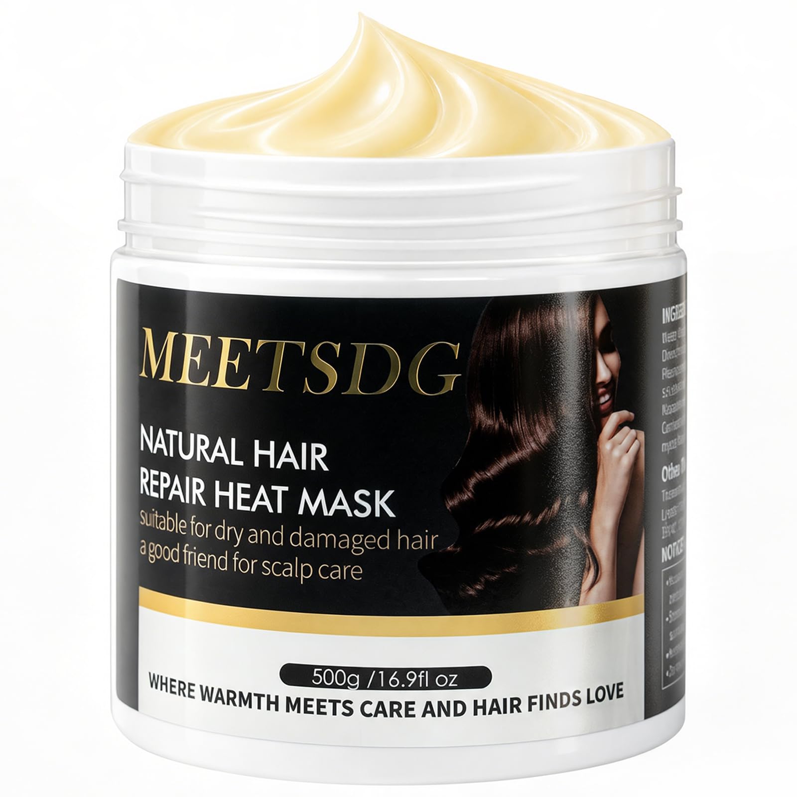 Hair Mask for Dry Damaged Hair,Deep Conditioning Keratin Hair Treatment with Argan Oil&Shea Butter, Repair Frizzy Hair,Restore Moisture&Shine for Curly,Color Treated&Heat Damaged Hair,16.9Oz