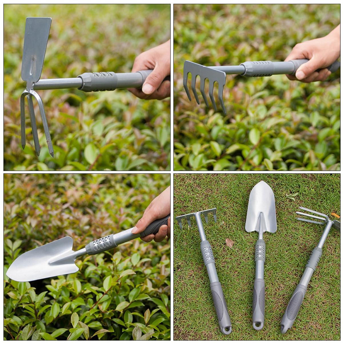Milisten 1 Satz Gartenwerkzeug Set Teiliges Set mit Ergonomischem Griff Robustem für Graben und Pflanzen Blumenläden Rostfrei und Langlebig