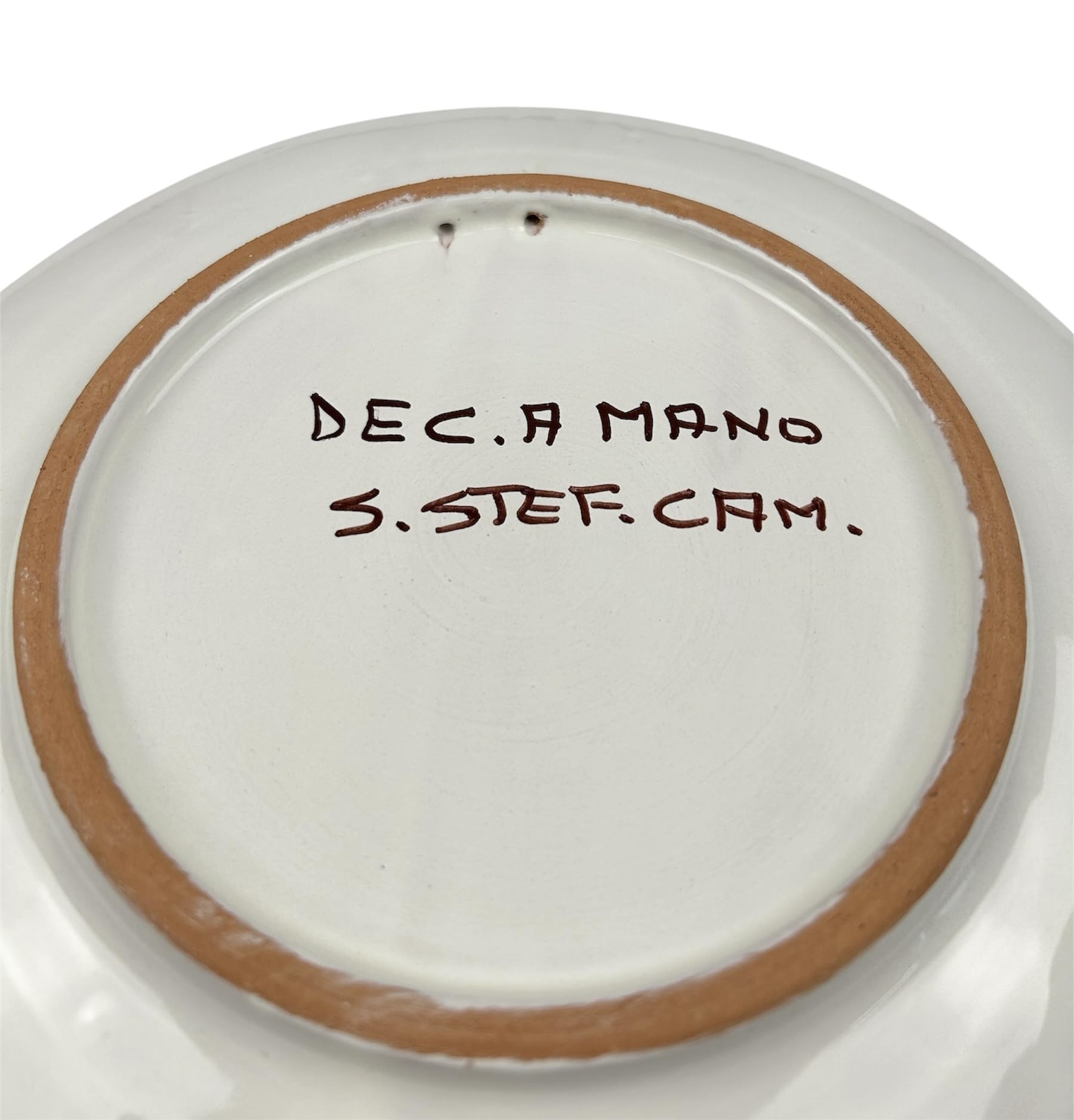 Mondocreazioni Piatto medio da muro in ceramica decorata a mano da ceramisti siciliani di Santo Stefano di Camastra gomes art 13