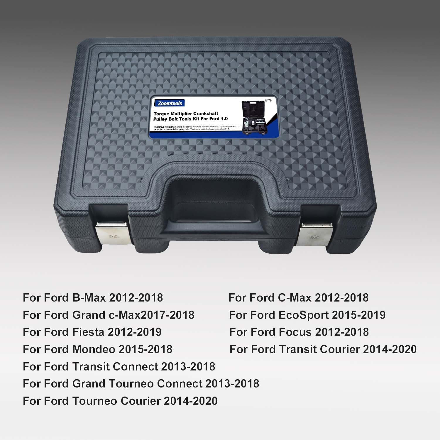 Strumento moltiplicatore di coppia 303-1611 compatibile con Ford 1.0T ECOBOOST motore strumento di rimozione puleggia albero motore 303-1611-01 e 303-1611-02, kit di regolazione puleggia