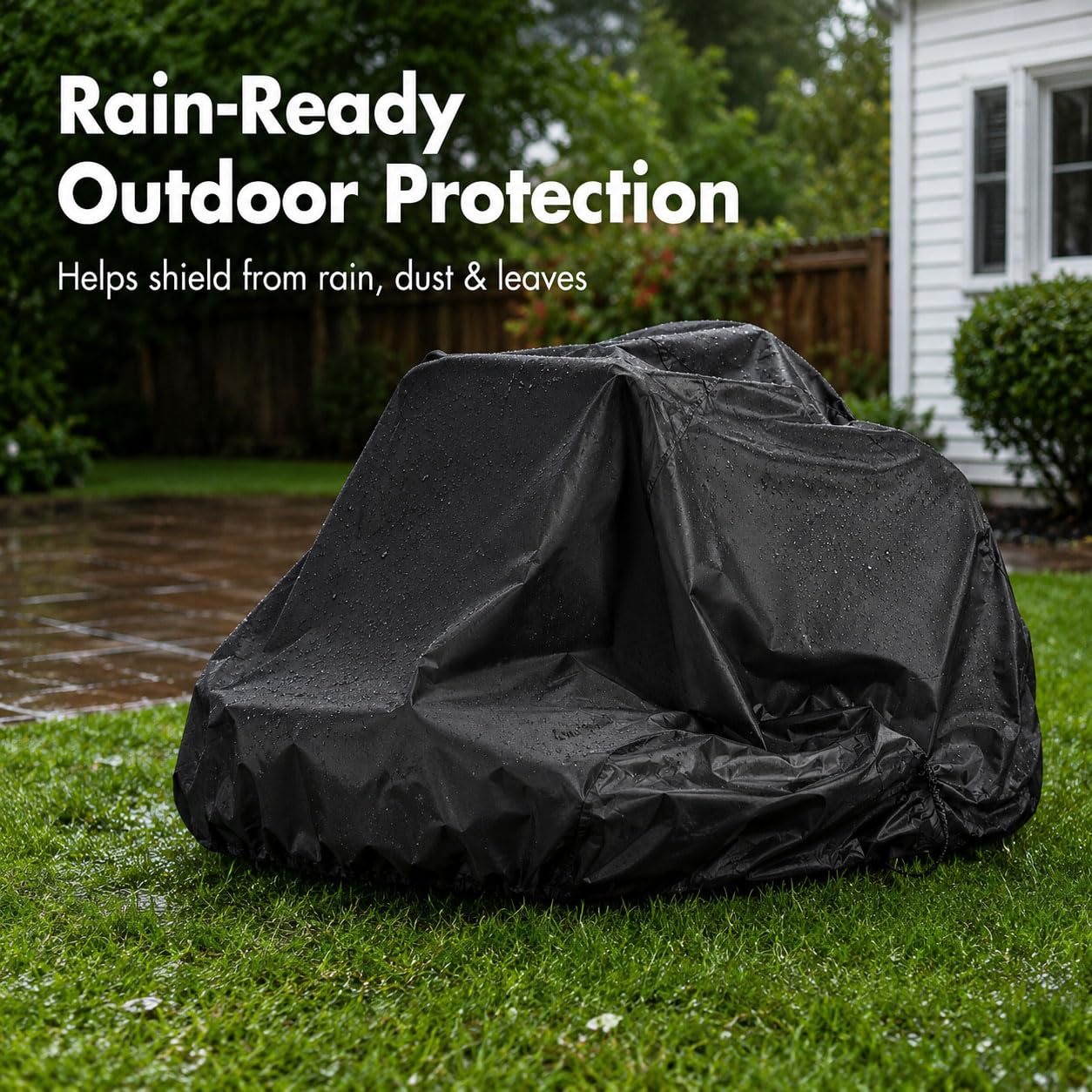 Cubierta Cortacésped de Giro Cero para Cub Cadet Tank L54 2014-2024 | Funda Cortacésped Tractor Zero Turn | Oxford 210D Impermeable UV Exterior | con Cordón Ajustable y Bolsa de Almacenamiento