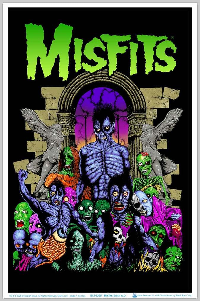 Amazon.com: Misfits Earth A.D. Blacklight Poster 23.5