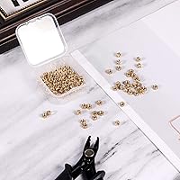 Vista 4 de 100 tuercas de latón de impresión 3D, M3 x 0.118 x 0.197 in, inserción roscada moleteada, tuercas de latón moleteadas, tuerca de incrustación