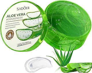 Aloe Vera Gel, Aloe Vera Gel Organic 300 ml, Natural Moisturising Cream for Sunburn Repair, Dry Skin, Sensitive Skin - for...