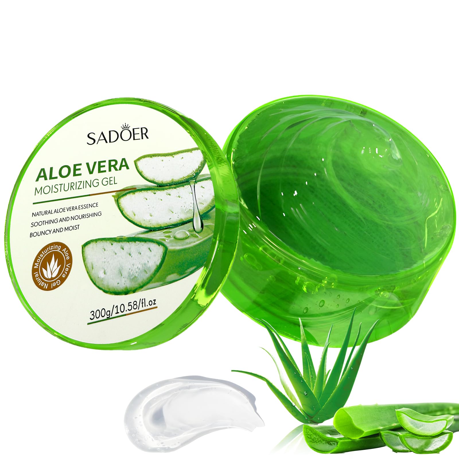 Aloe Vera Gel, Aloe Vera Gel Organic 2×300 ml