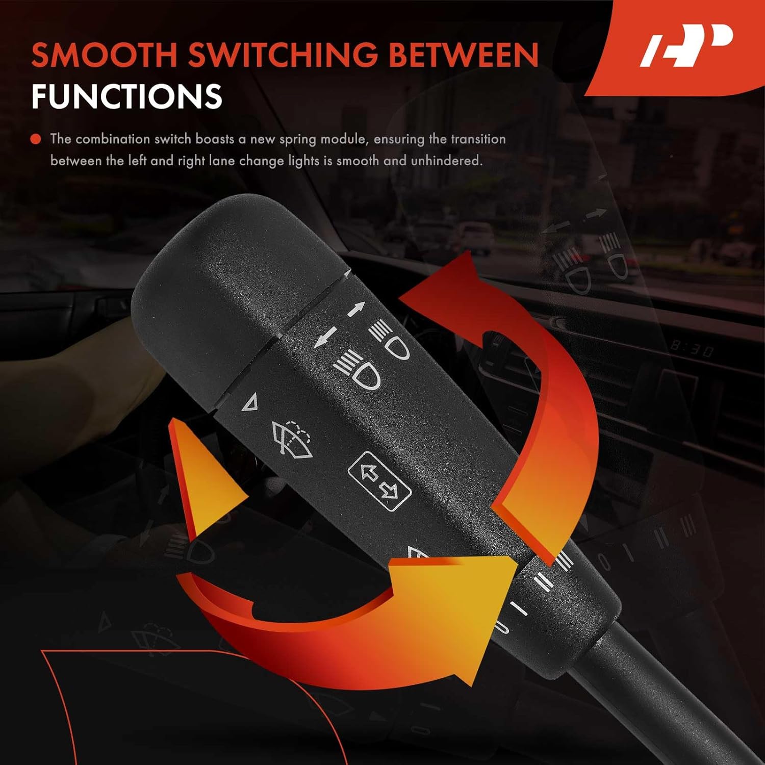 A-Premium Turn Signal Switch, Windshield Wiper, Headlight Dimmer (Auto), Multifunction Switch Compatible with Mercedes-Benz W202 Series C220 1995-1996, C230 1997, C280/C36 AMG 1995-1997