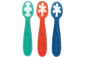 Nuby Dipeez Baby's First Spoons Set: Utensils for Babies 6+ Months