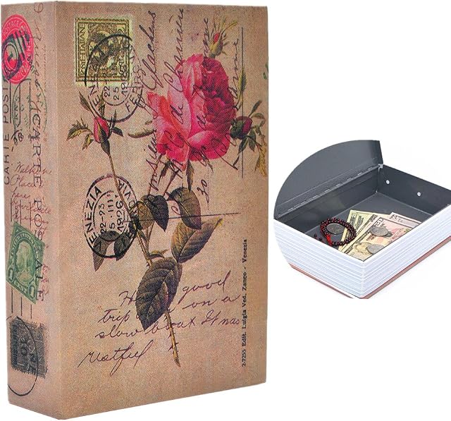 Medigy Money Safe Books Portable Hidden Safe Book with Combination Lock Diversion Book Safe Money Storage Secret Books Size M: 24.1 * 15.7 * 5.5cm-9.5 * 6.2 * 2.2"