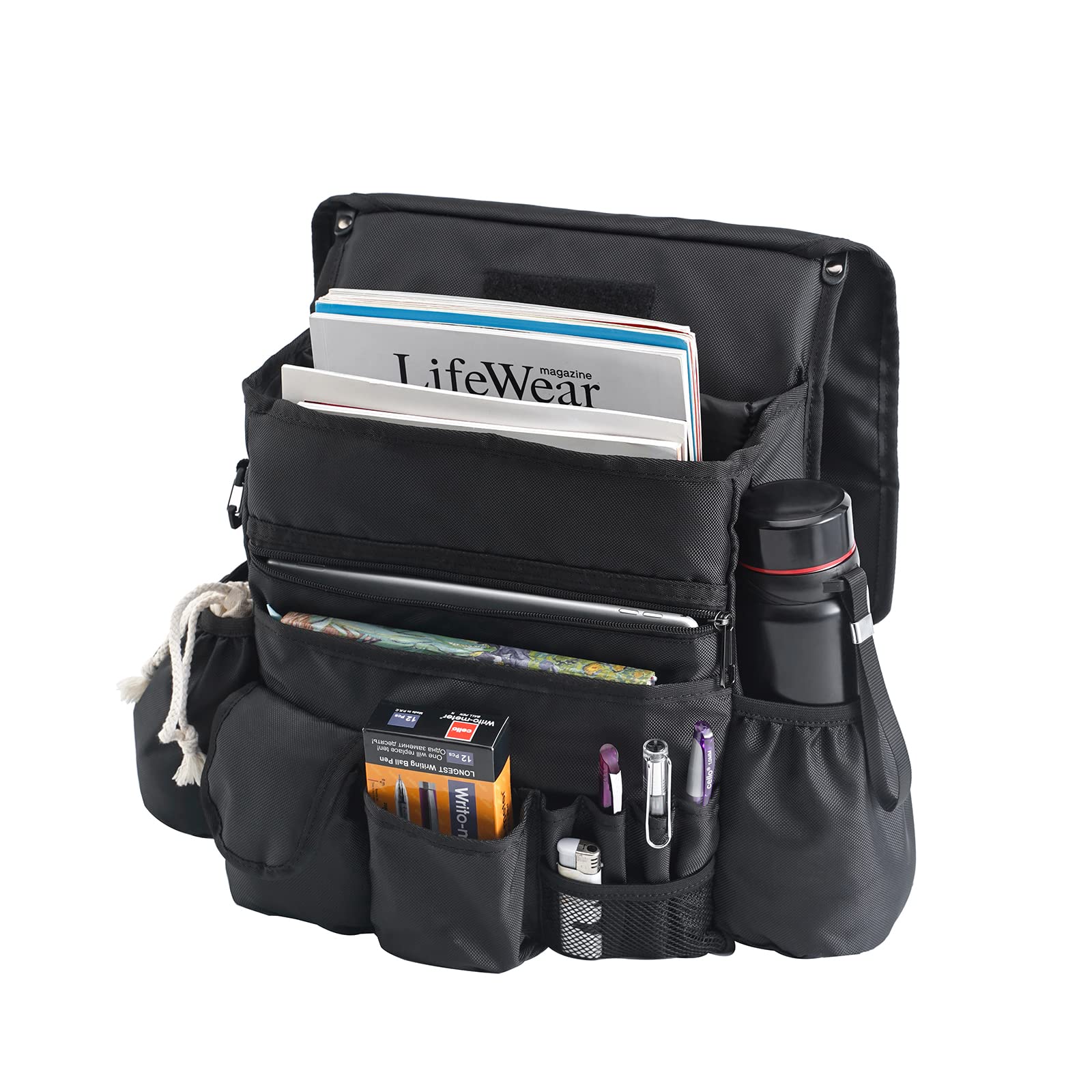 SURDOCA Car Front Seat Organizer,Car Seat File Organizer with Laptop Storage Stabilizing Side