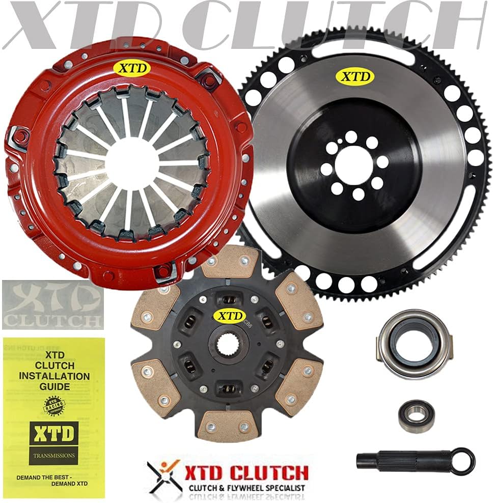 XTD Stage 3 Racing Clutch Kit & 10Lbs Flywheel Kit Compatible With 1990-2002 Honda Accord/ 1992-2001 Honda Prelude / 1997-1999 Acuda CL H22 H23 F22 F23 2.2L 2.3L