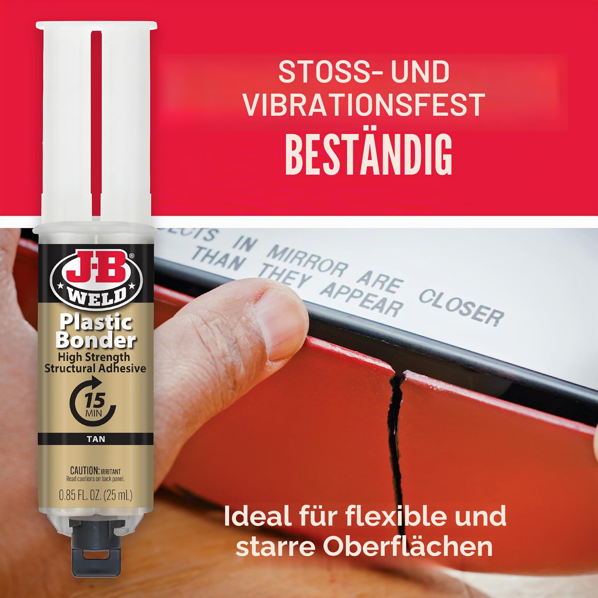 JB Weld TRA50133-TEX Kunststoff-Bindespritze, Hellbraun, 1 Stück