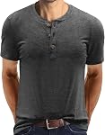 T-shirts Henley Été Henley T-Shirts V Neck Mode Casual Tops de base