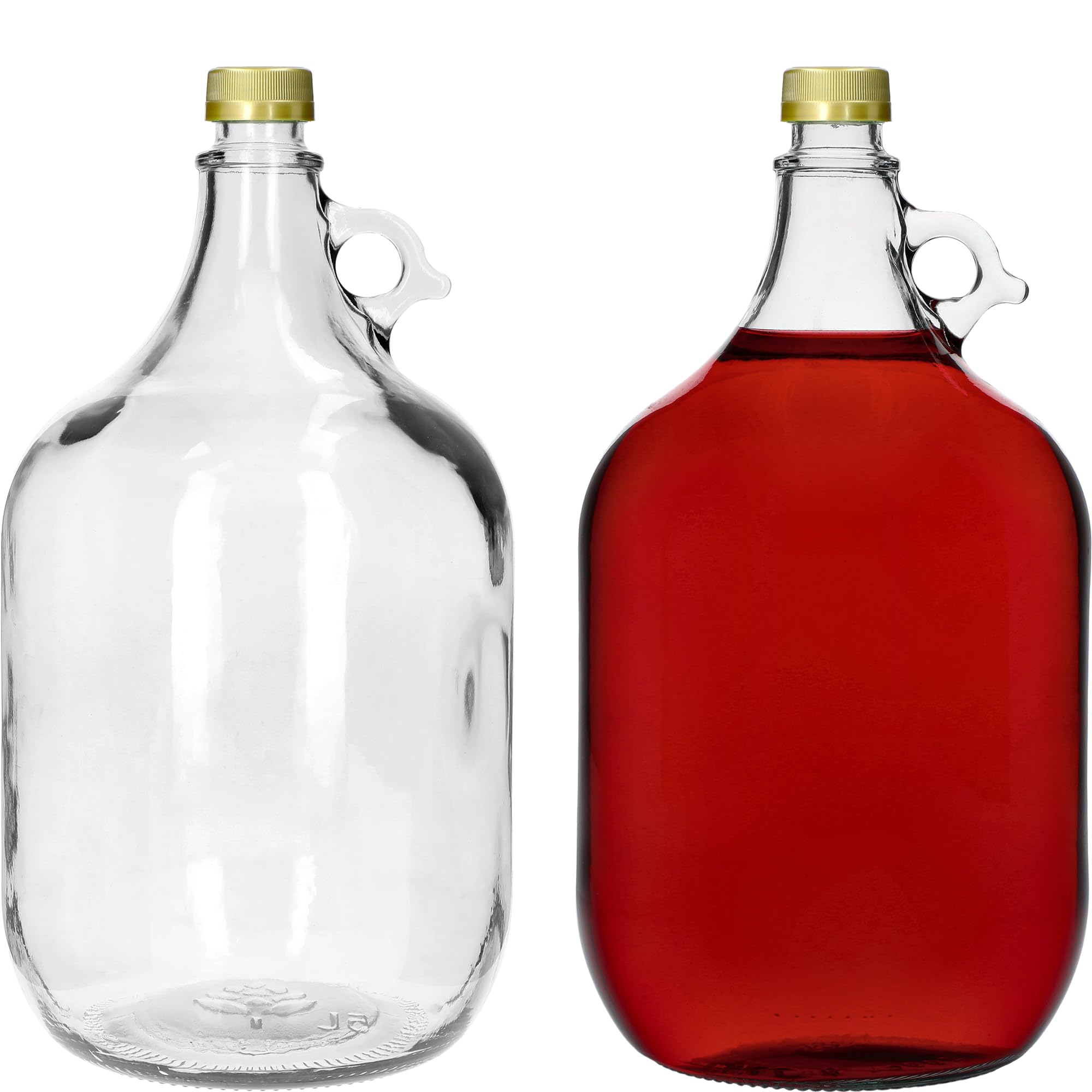 lilawelt24 6 x 5L GLASBALLON Weinballon GÄRBALLON GLASFLASCHE Flasche Gallone Leere Glasflasche zum Befüllen