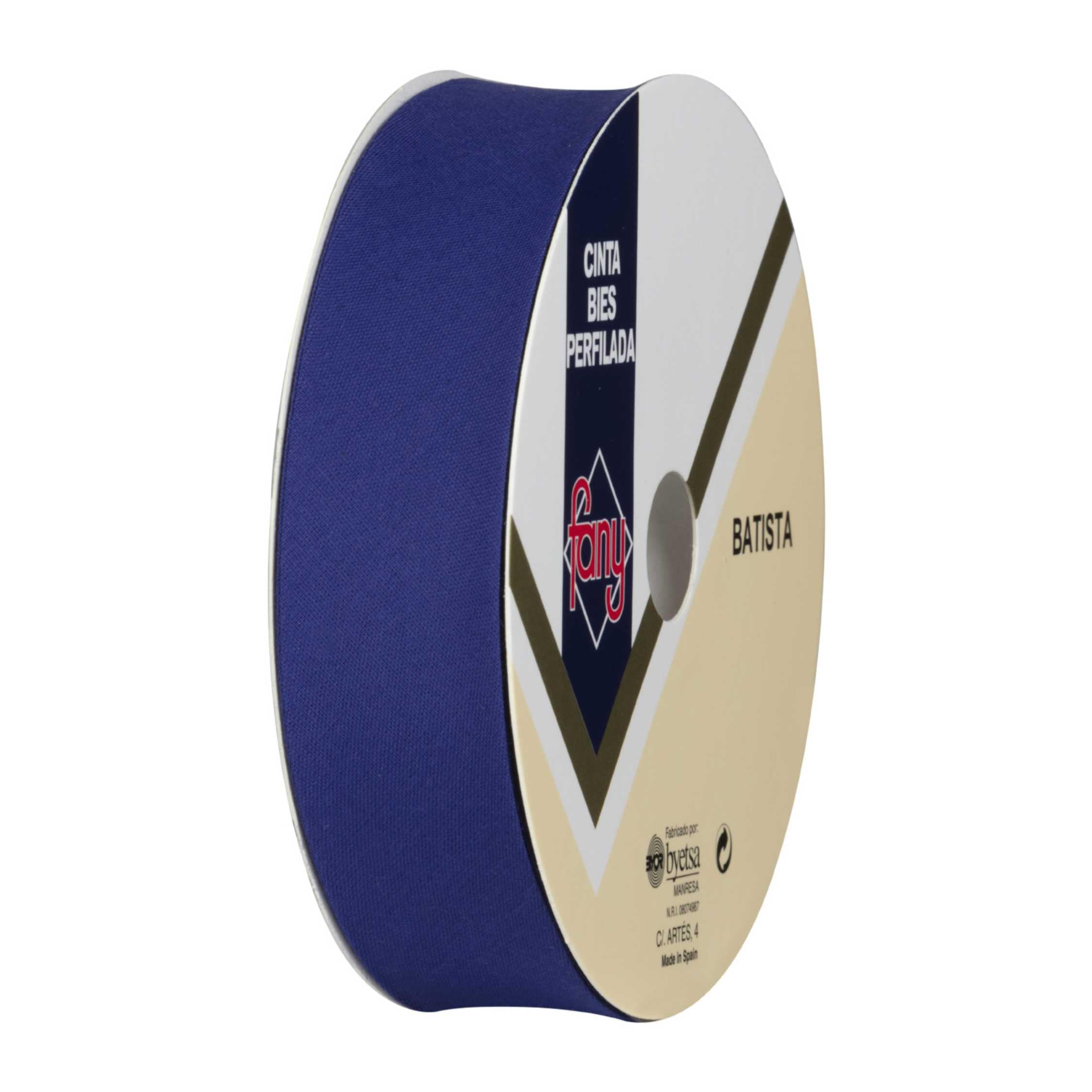Discover Lifestyle & Fashion Fabrics Bias Binding Tape Polycotton Poly Cotton Sewing Piping Bunting Decorative Trim Edging Hemming Huge Colour Range | 18mm Wide (25 Metre Roll, Royal Blue)