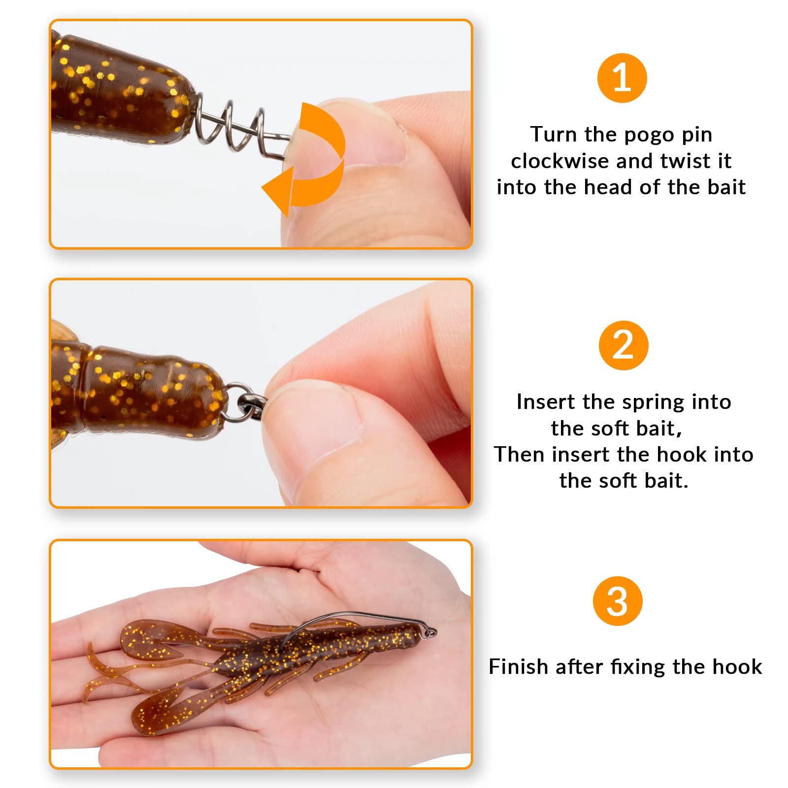 THKFISH Haczyki wędkarskie Twist-Lock Haczyki bez chwastów Haki obciążone Haczyki do miękkich tworzyw sztucznych haczyki ważone słonowodne słodkowodne 19 szt. 25 szt. 30 szt. 60 szt