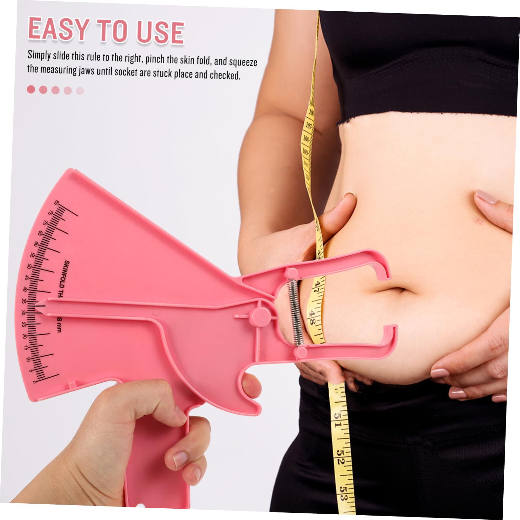 ウエスト測定 Amazon.co.jp: HOMOCONO ファットキャリパー ウエスト測定テープ 体脂肪モニター 脂肪測定テープ 体脂肪率測定器 体脂肪計 脂肪測定器  体脂肪メジャー 身体測定定規 身体測定テープ プラスチック ピンク : ホーム＆キッチン
