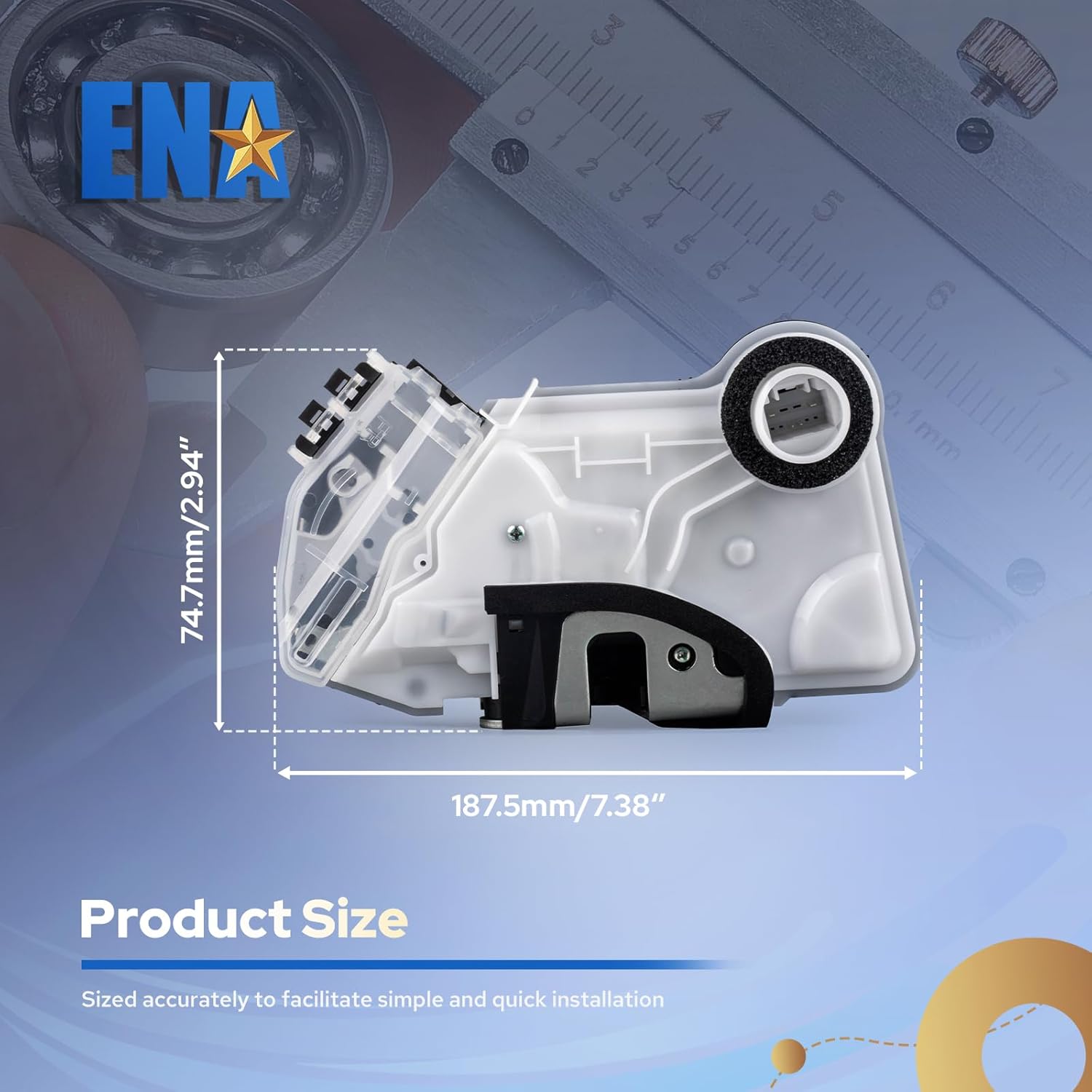 ENA Power Door Lock Latch Actuator Assembly Front Right Passenger Side w/Anti-Theft Compatible with Toyota Corolla Camry Highlander Lexus RX350 IS350 2014-2019 Replacement for 6903002380 6903053120