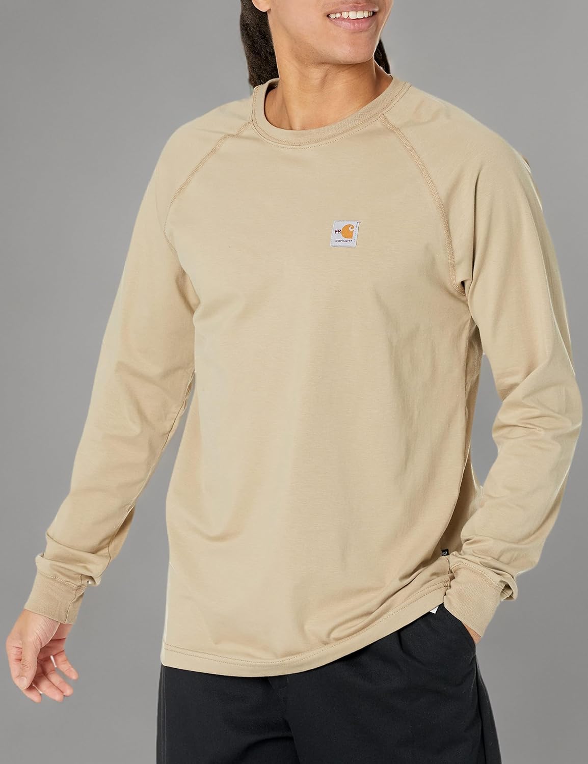 Carhartt Men's Flame Resistant Force Relaxed Fit Lightweight Long-Sleeve T-Shirt - Image 3