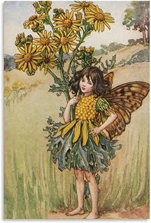Illustrator Cicely Mary Barker Painting Flower Fairy Art Poster (6) Canvas Print Wall Art Decoration Living Room Office Bedroom Aesthetic 08x12inch(20x30cm) Unframe-style