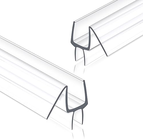 EAISMON Tira de sellado para puerta de ducha sin marco, paquete de 2 tiras de vidrio de 39 pulgadas M para puerta de ducha de vidrio de 12 pulgada,