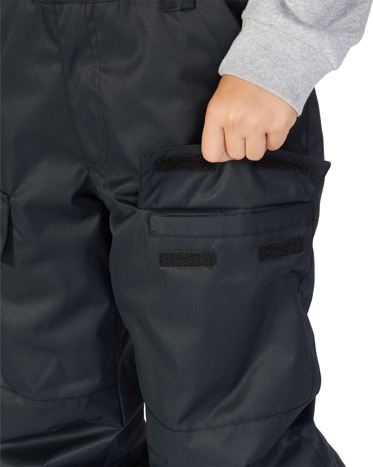 DC Roadblock Bib Kids Snowboard Pants Black Sz S (10)