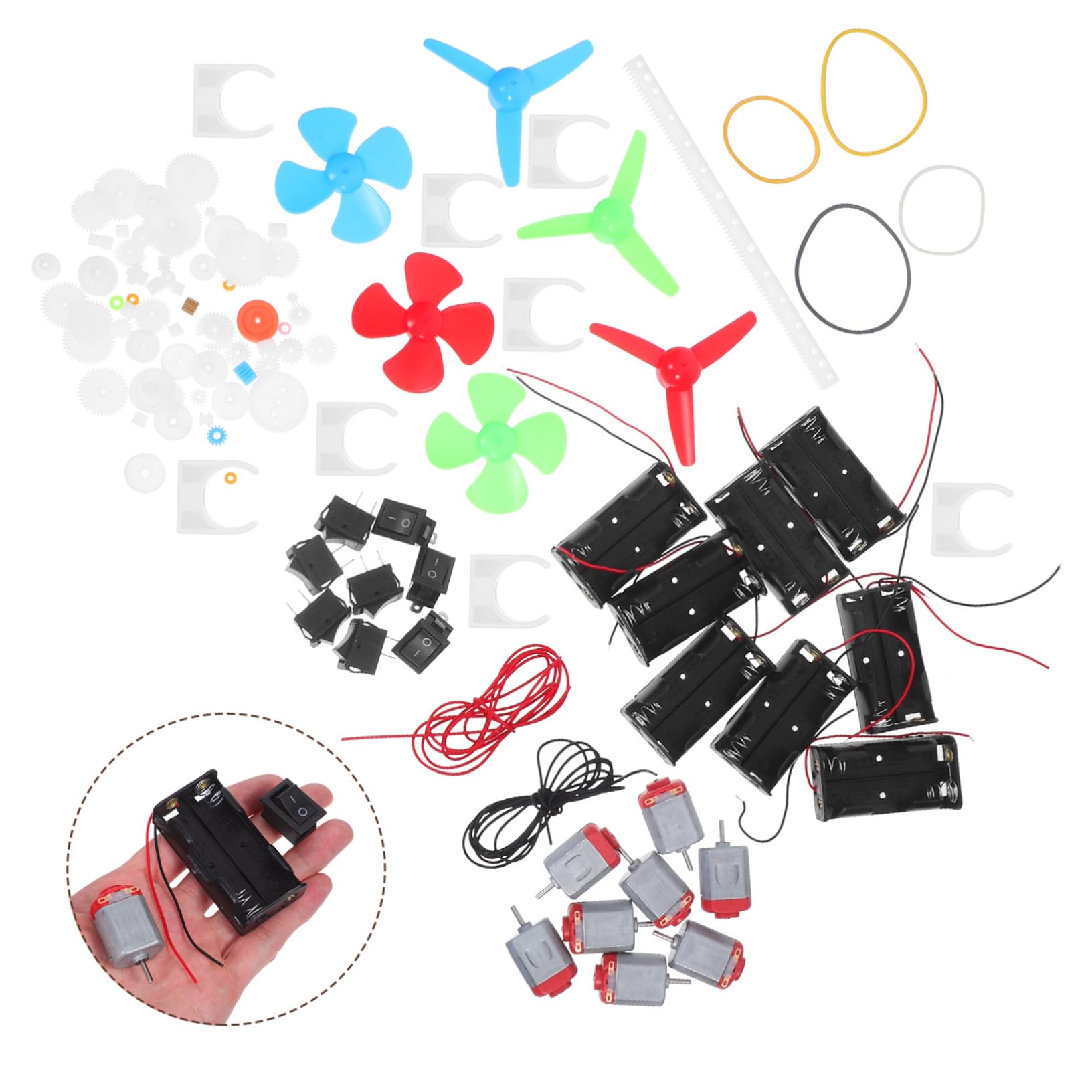 Circuito Experimental Juguete Circuito Juguetes Electrónicos Kits De Construcción para Engranajes Kit De De Experimento De Física para para