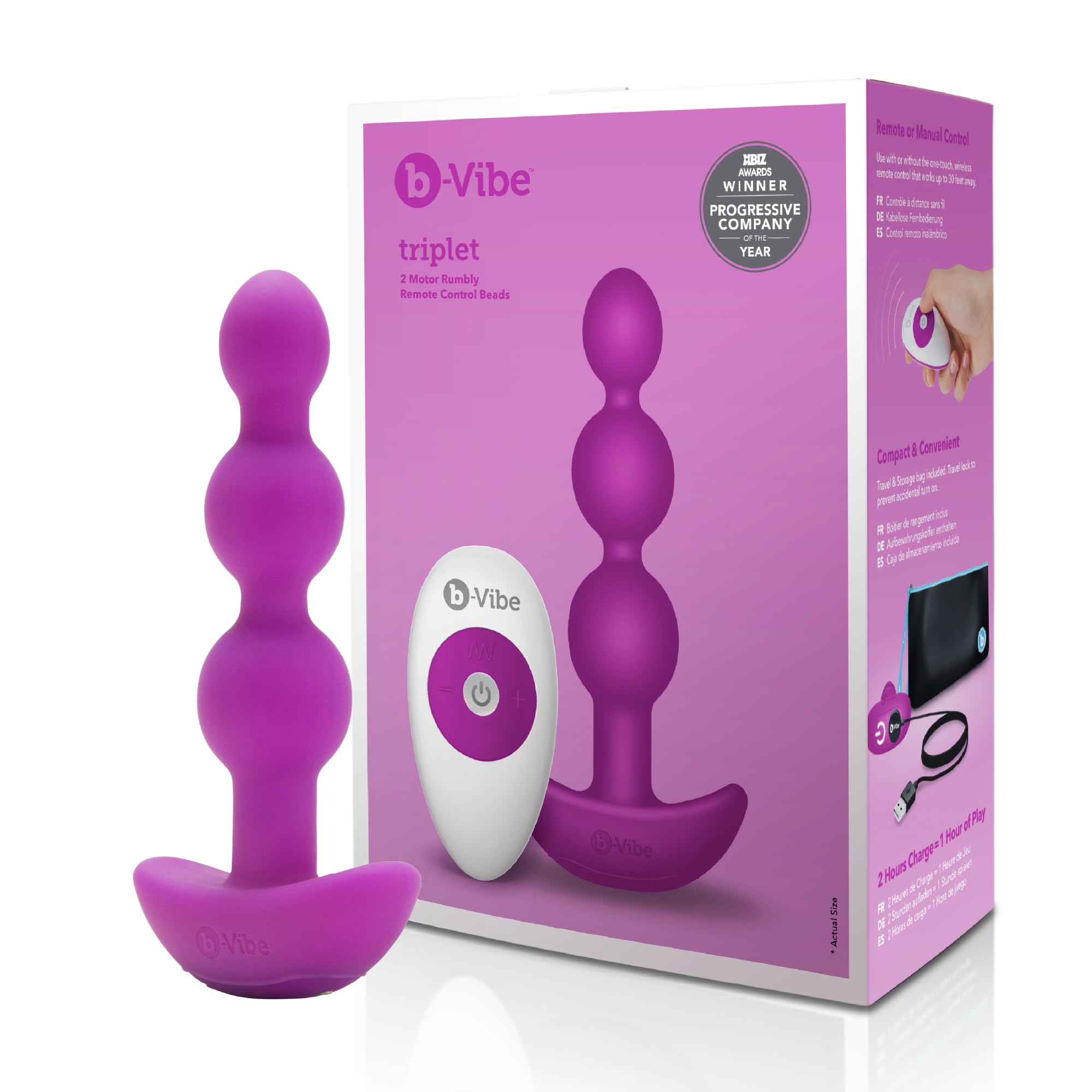 b-Vibe Triplet Anal Beads