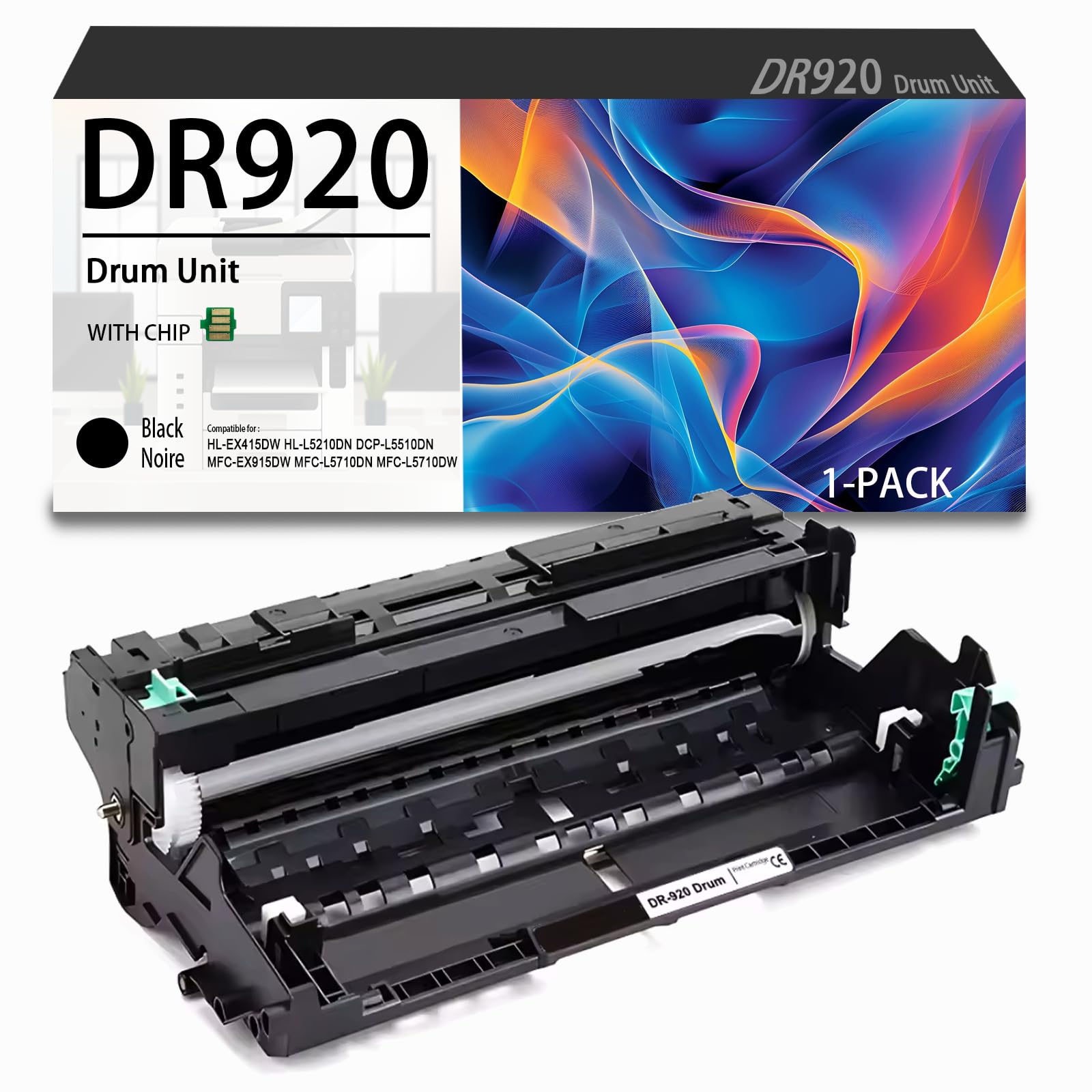 Allton DR920 Drum Unit DR-920 Imaging Unit High Yield DR920 Black Drum Unit with New Chip Replacement for HL-L5210 HL-L5215DW HL-L6210DW HL-L6217DW