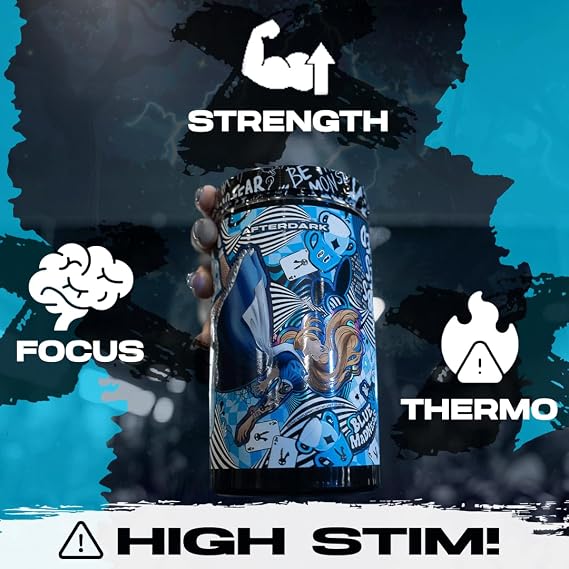 AFTERDARK INHUMAN Void Pre-Workout Powder, Enhanced Mind-Muscle Connection, Sustained Energy, Potent Nootropic Blend, Vegan, Gluten-Free, Soy-Free, 400mg Caffeine, No Crash, Sour Watermelon Swirl