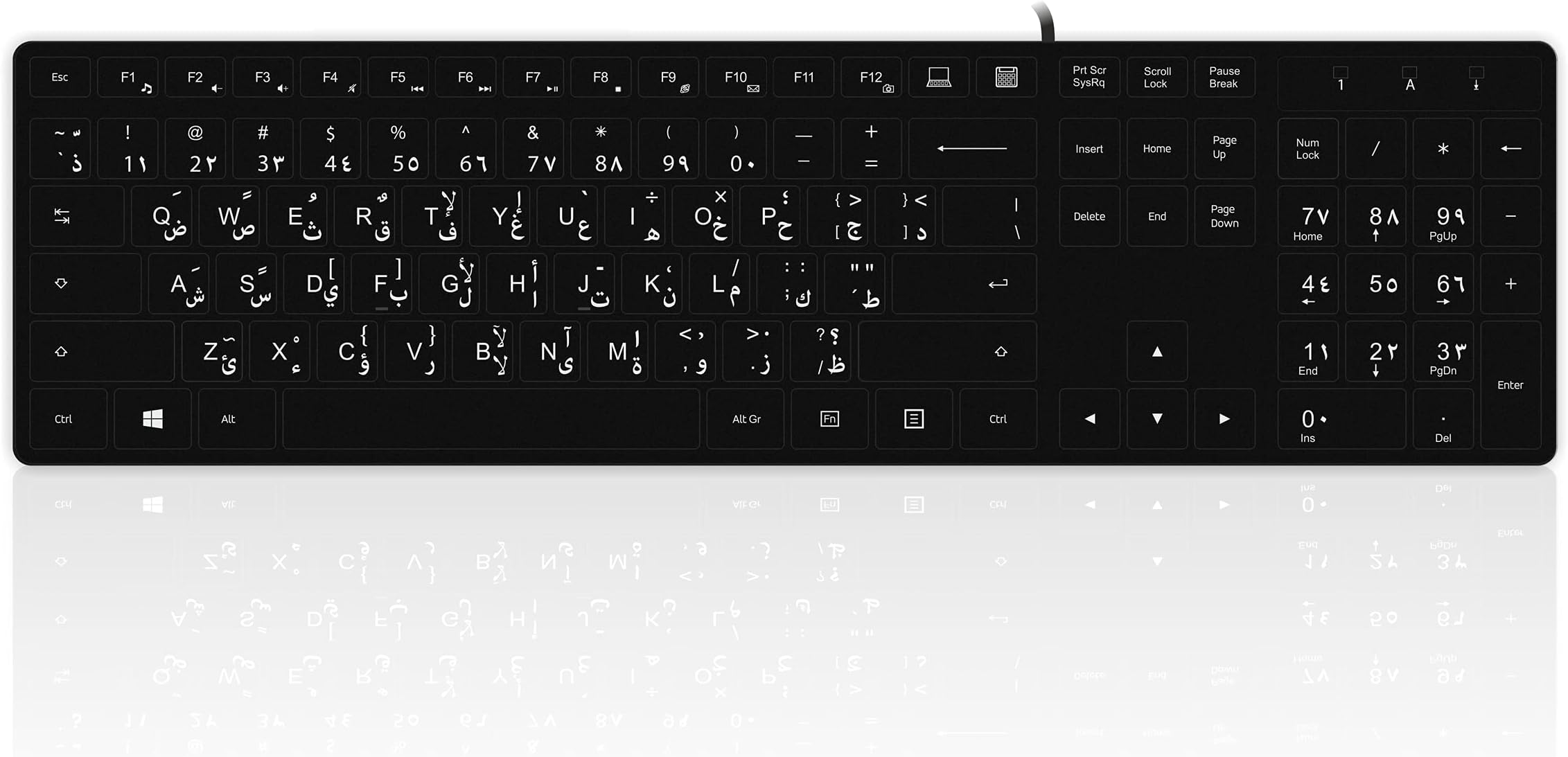 Accuratus 301 Arabic USB Full Size Super Slim Multimedia Keyboard accuratus-301-arabic-usb-full-size-super-slim-multimedia-keyboard