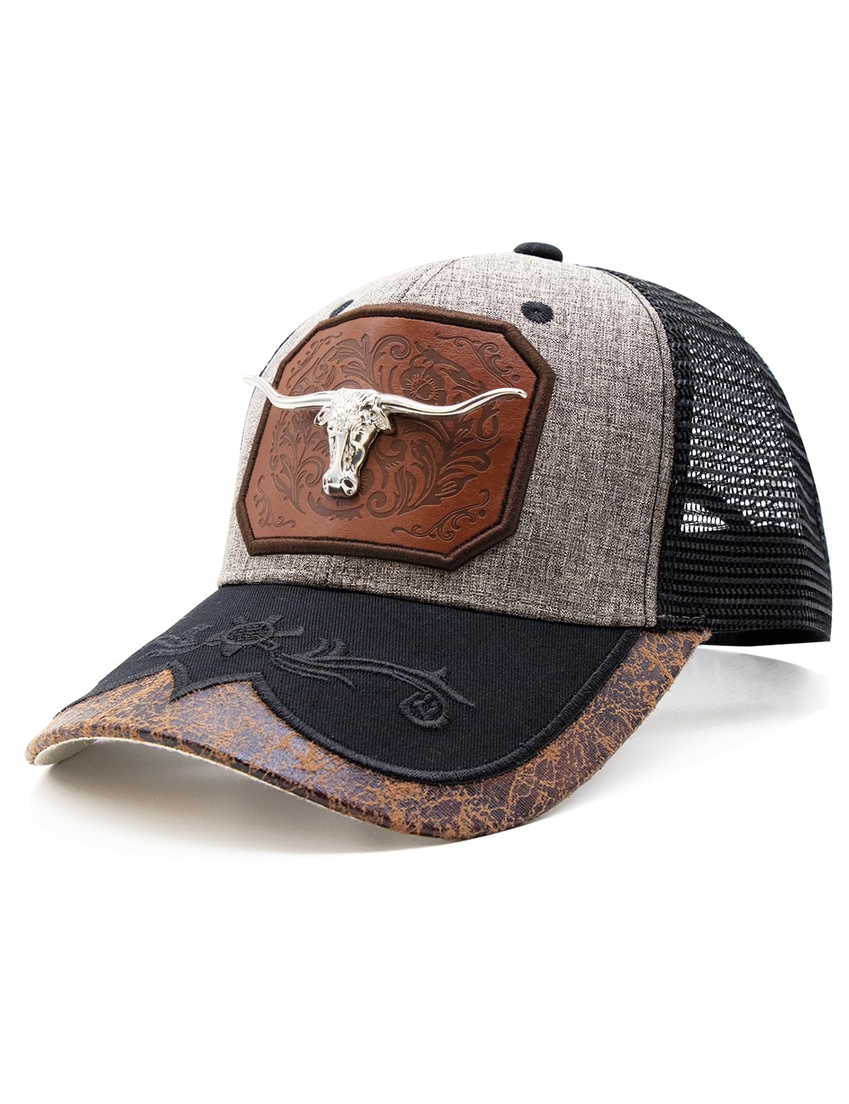 URAMAN Cowboy Trucker Hats for Women Men Western Cowgirl Cute Baseball Cap