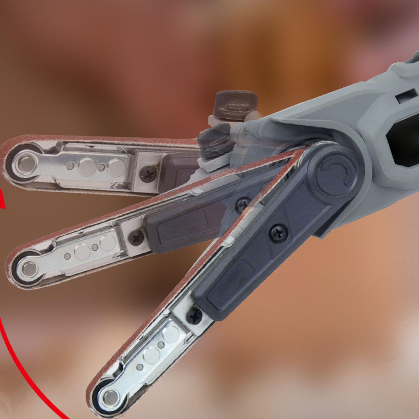 Fafeicy Levigatrice a Nastro a Batteria, Motore Brushless a 6 velocità Variabili