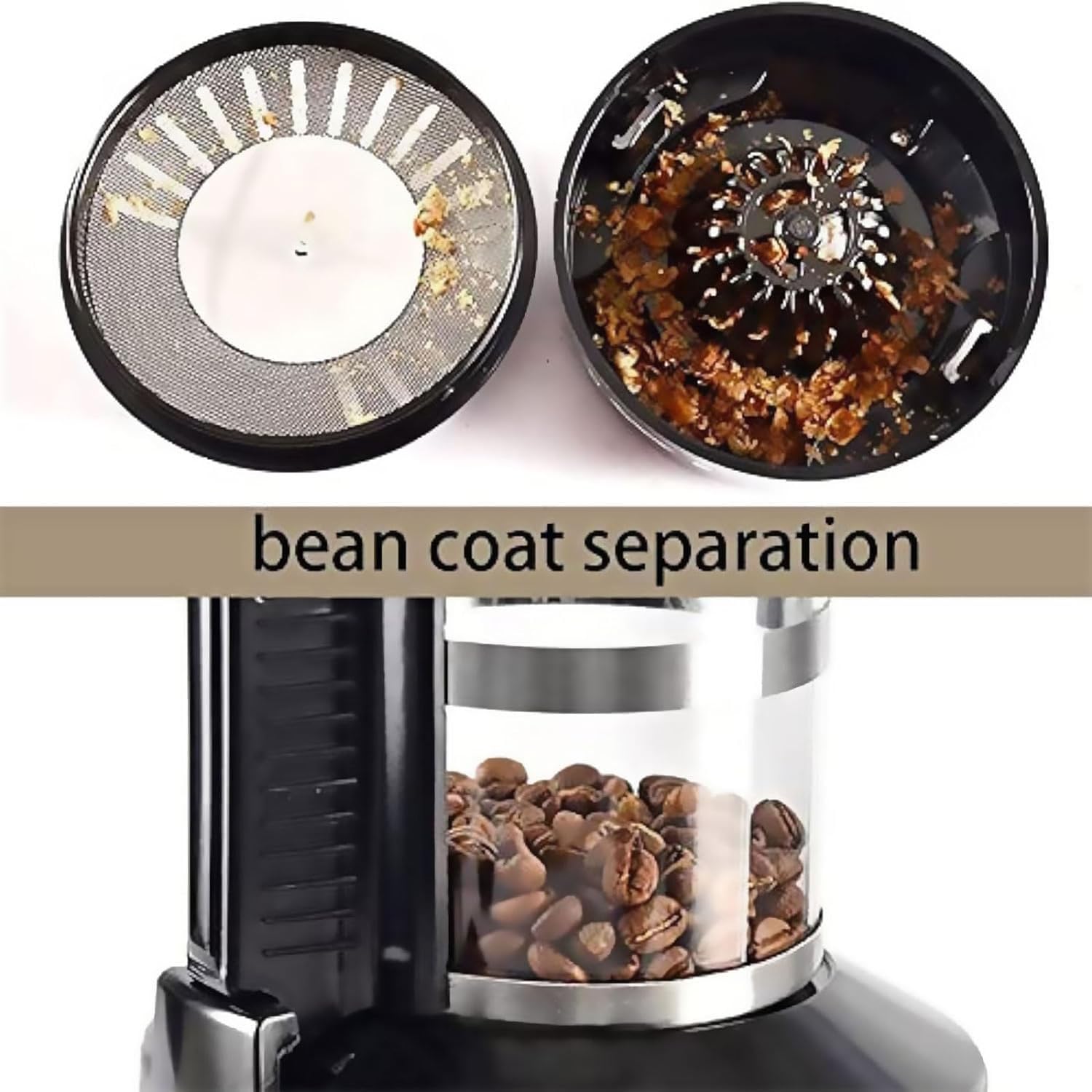 Tostatrice elettrica per Chicchi di caffè, tostatrice Automatica per caffè ad Aria, Regolazione dell'Aria Fredda/Calda, velocità del Vento Regolabile