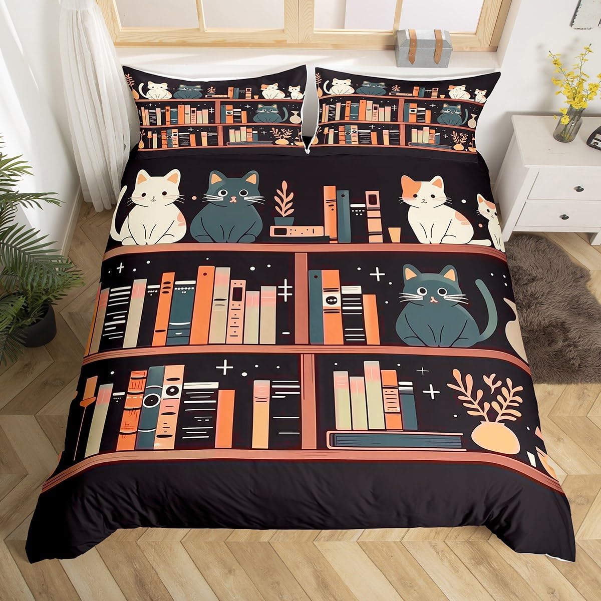 jejeloiu Ramen Duvet Cover Toddler Size Kids Japanese Style Comforter Cover Set for Boys Girls Teens Food Theme Bedding Set Breathable Cute Cartoon Japanese Sushi Bedspread Cover Quilt Cover