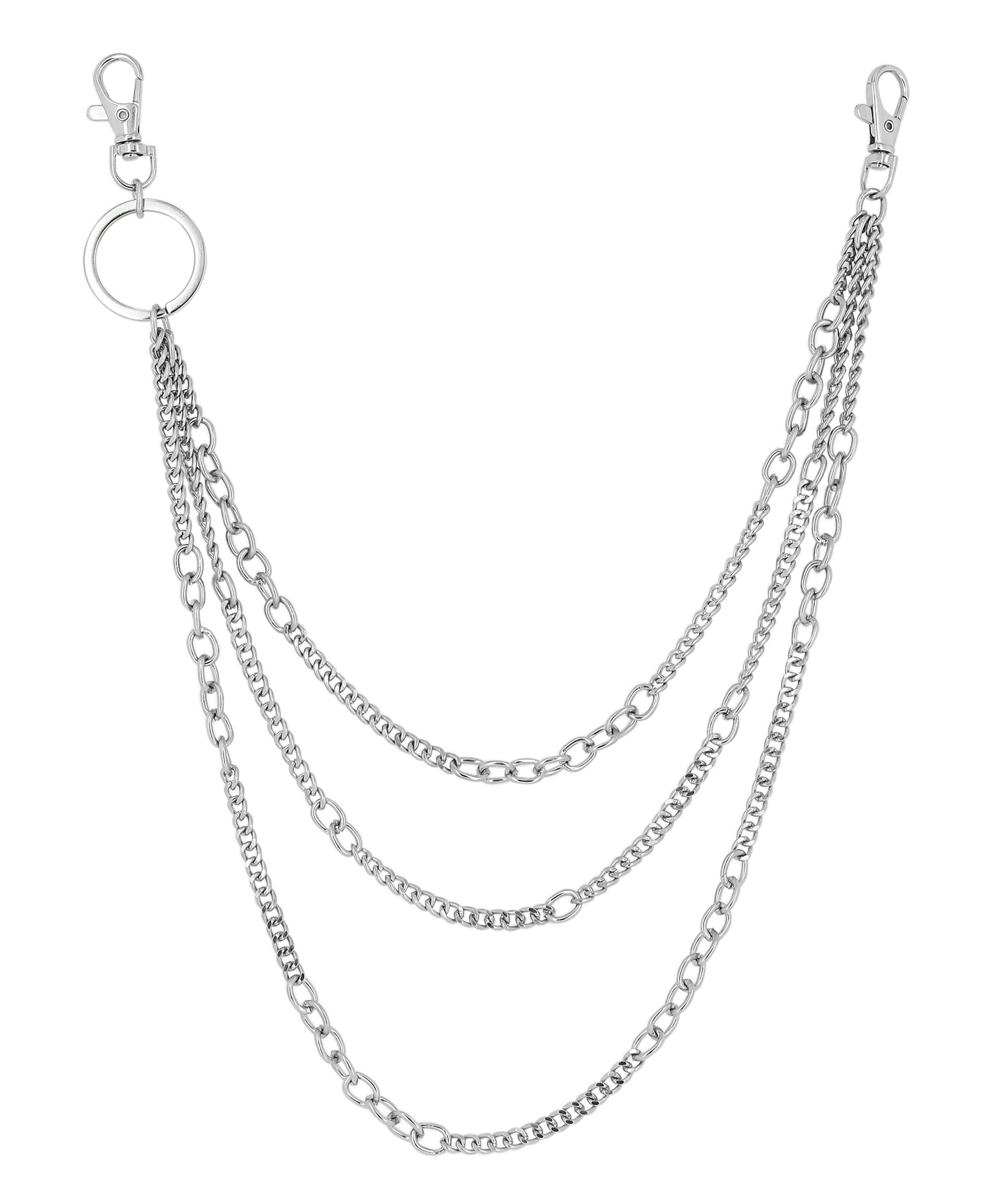 Hip Hop Side Pants Chain & Wallet Chain | Stainless Steel Silver | Jean Accessories for Men, Women & Boys | #116-image-8