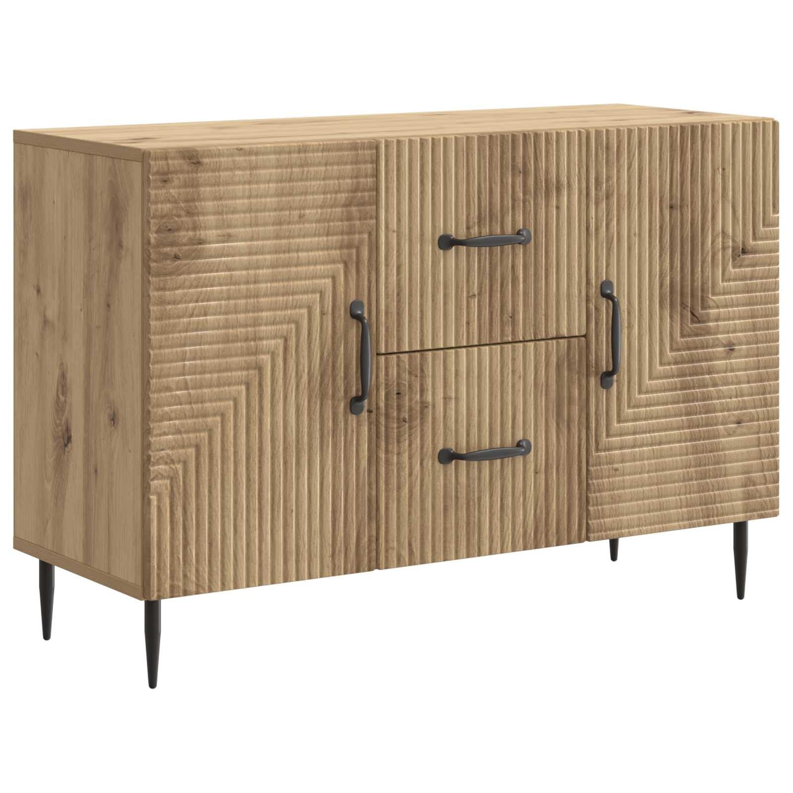 Credenza in rovere Artisan, 89 x 34,5 x 60 cm, comò in legno